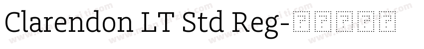 Clarendon LT Std Reg字体转换